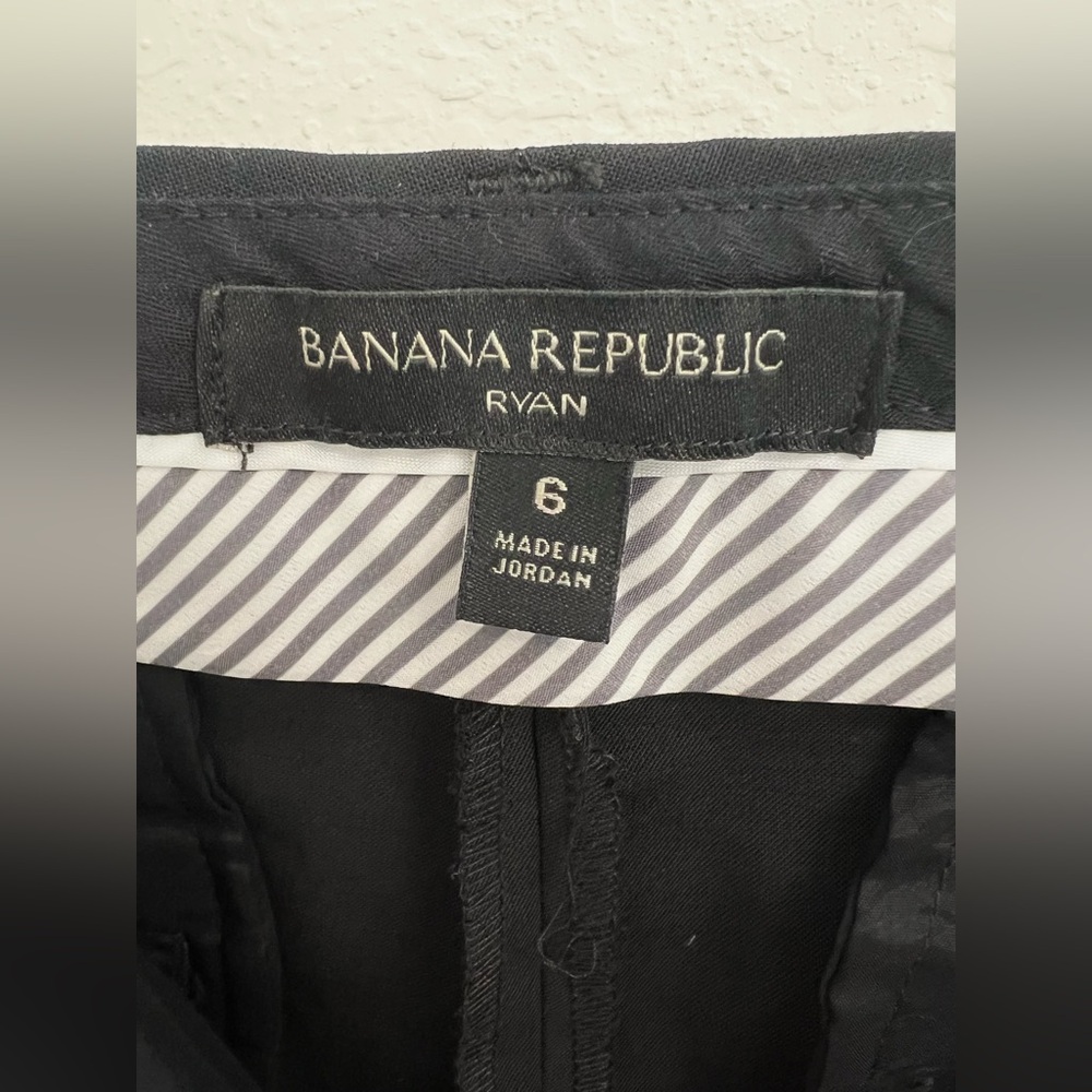 Banana Republic Women's Ryan Black Pants, Size 6 - Picture 8 of 9